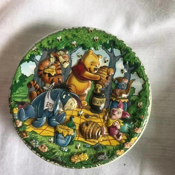 Other - Empty Vinnie the Pooh box and candle holder